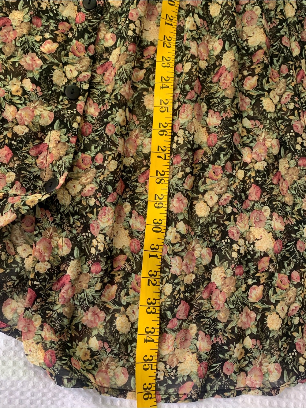 VTG Compagnie International Cottage Grandma Whimsey Garden Maxi skirt small - Picture 8 of 11